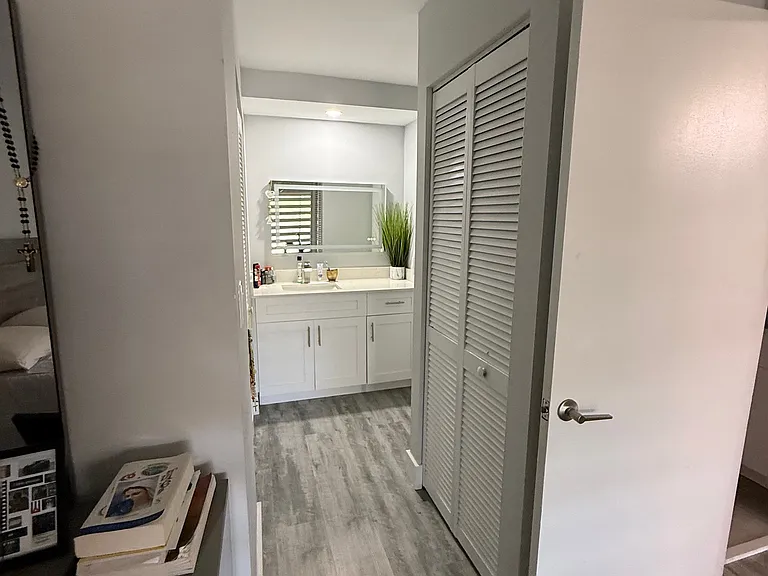 Primary bedroom with natural light